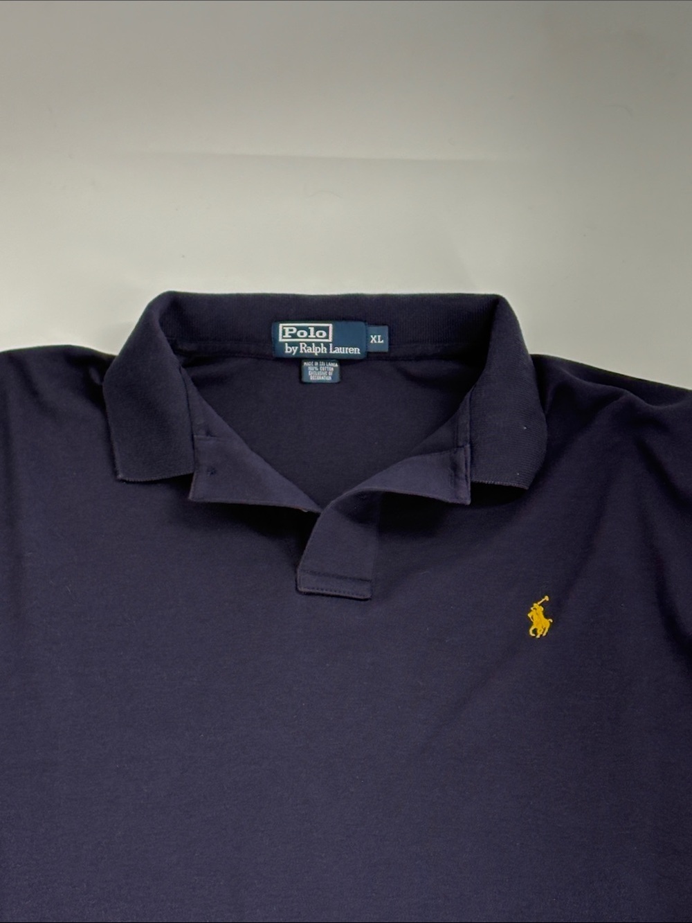 Polo by Ralph Lauren XL Navy long sleeve polo - Picture 2 of 6